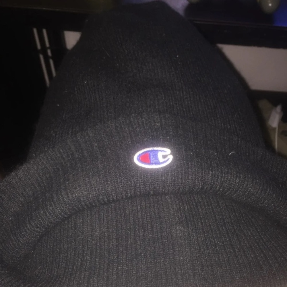 Black Champion Beanie
